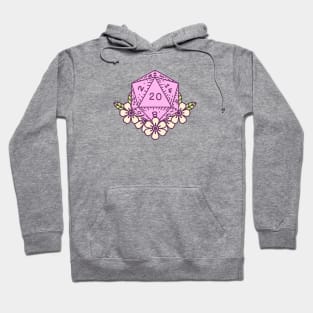 Cute d20 dice in pink Hoodie